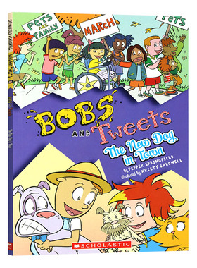 童子军夏令营5 The New Dog in Town Bobs and Tweets 5 英文原版 系列章节书 儿童文学故事书 Scholastic 英文版进口原版英语书籍