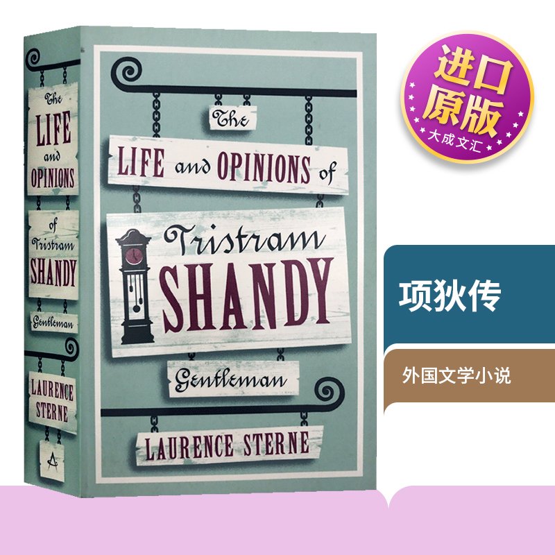 The Life and Opinions of Tristram Shandy Gentleman 英文原版小说外国文学 项狄传 劳伦斯斯特恩 英文版书 进口英语书籍