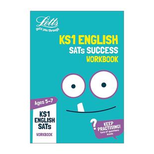English 书籍 进口英语原版 Letts KS1 7岁 Success SATs 英文版 英文原版 Workbook 儿童教材教辅 KS1小学英语练习册1