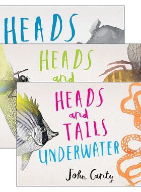 英文原版 Heads and Tails 头部和尾部系列3册 儿童启蒙认知绘本 反义词 John Canty 英文版 进口英语原版书籍