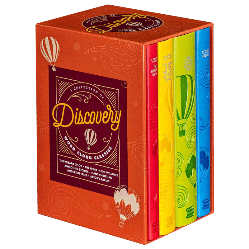 精装 英文原版 Discovery Word Cloud Boxed Set 经典发现文学合集 云经典 绿野仙踪 柳林风声 安徒生童话 伊索寓言 英文版