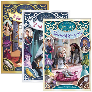 英文原版 100 Dresses 一百条裙子系列1-3册 青少年幻想冒险小说 Susan Maupin Schmid 英文版 进口英语原版书籍