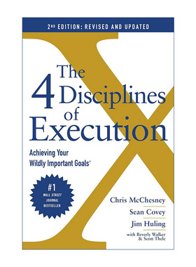 英文原版 The 4 Disciplines of Execution Getting Strategy Done 执行力的4个原则 英文版 进口英语原版书籍