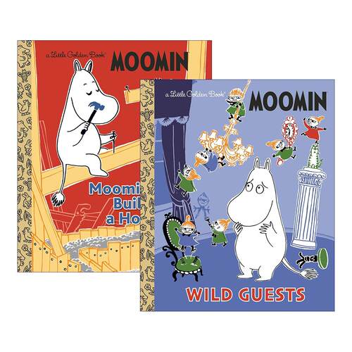 英文原版 Little Golden Book Moomin 姆明系列2册 兰登书屋精装小金书 英文版 进口英语原版书籍