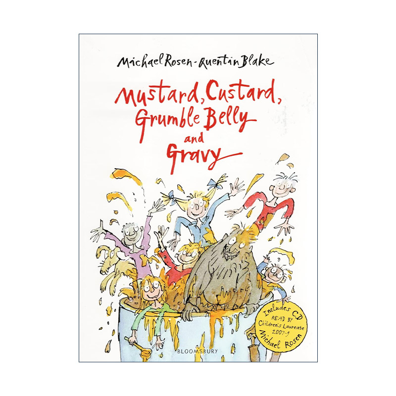 英文原版 Mustard  Custard  Grumble Belly and Gravy 芥末酱 奶油冻 数落肚皮和肉汁 迈克尔罗森儿童诗集 进口英语原版书籍