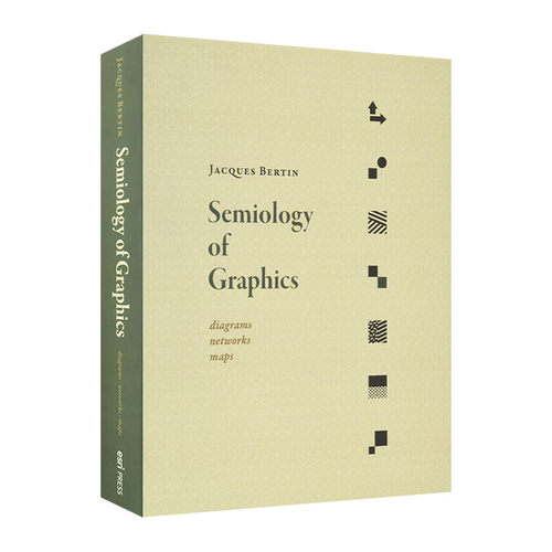 英文原版 Semiology of Graphics 制图中的记号学:图表 网络 地图 精装 英文版 进口英语原版书籍