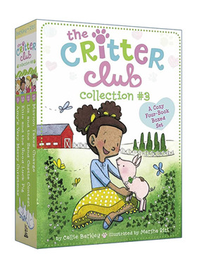 英文原版 The Critter Club Collection #3 动物俱乐部9-12册盒装 章节桥梁书 动物友谊主题 英文版 进口英语原版书籍