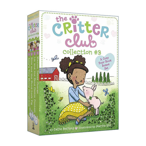 英文原版 The Critter Club Collection #3 动物俱乐部9-12册盒装 章节桥梁书 动物友谊主题 英文版 进口英语原版书籍