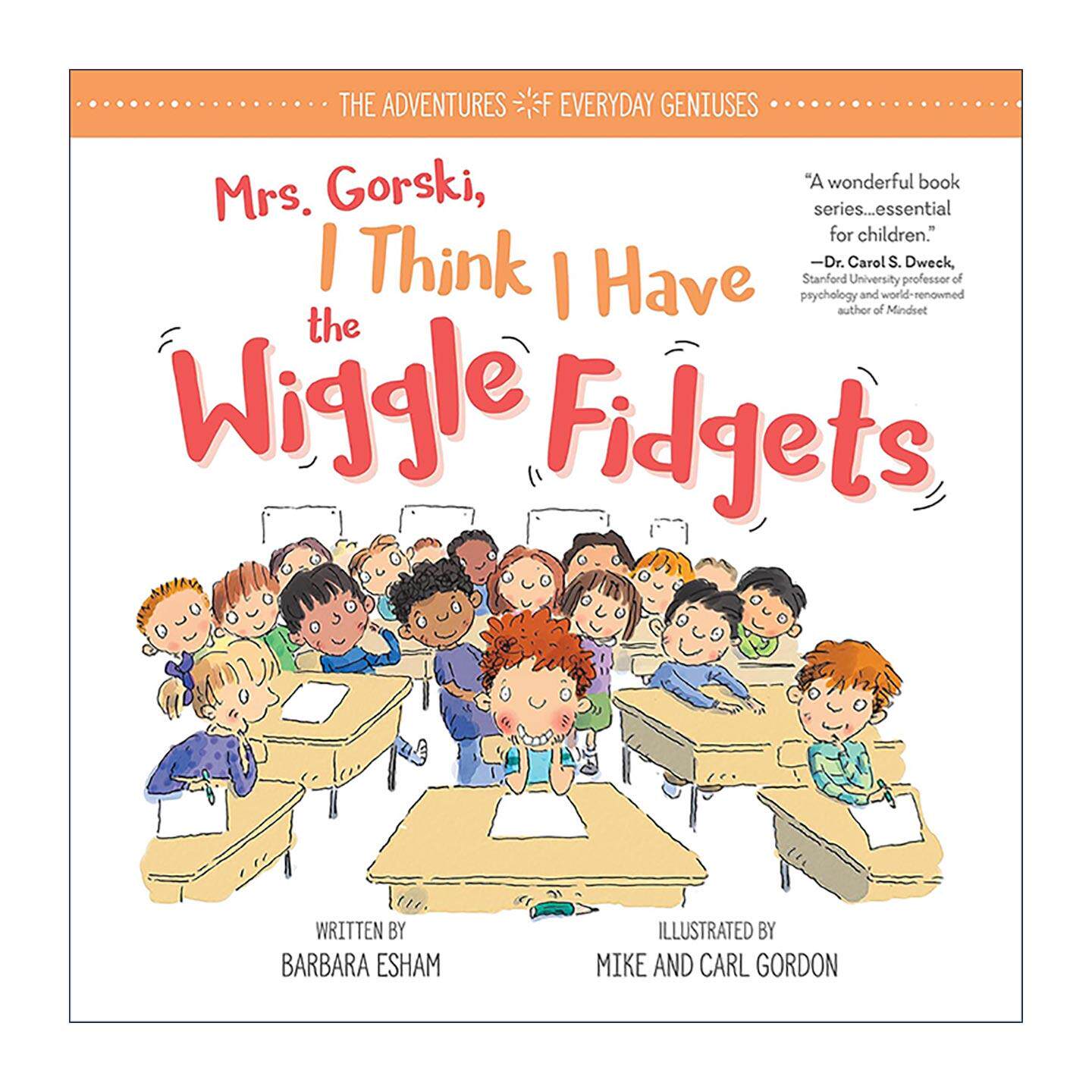 英文原版 Mrs.Gorski I Think I Have the Wiggle Fidgets 戈尔斯基夫人 我觉得我得了多动症 儿童保持专注精装绘本 ADHD与ADD