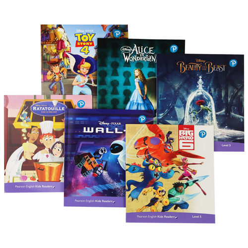 朗文英文原版进口绘本 Disney Kids Readers level 5 迪士尼英语培生分级阅读第5级7-9岁图画书童话故事爱丽丝梦游仙境 玩具总动员