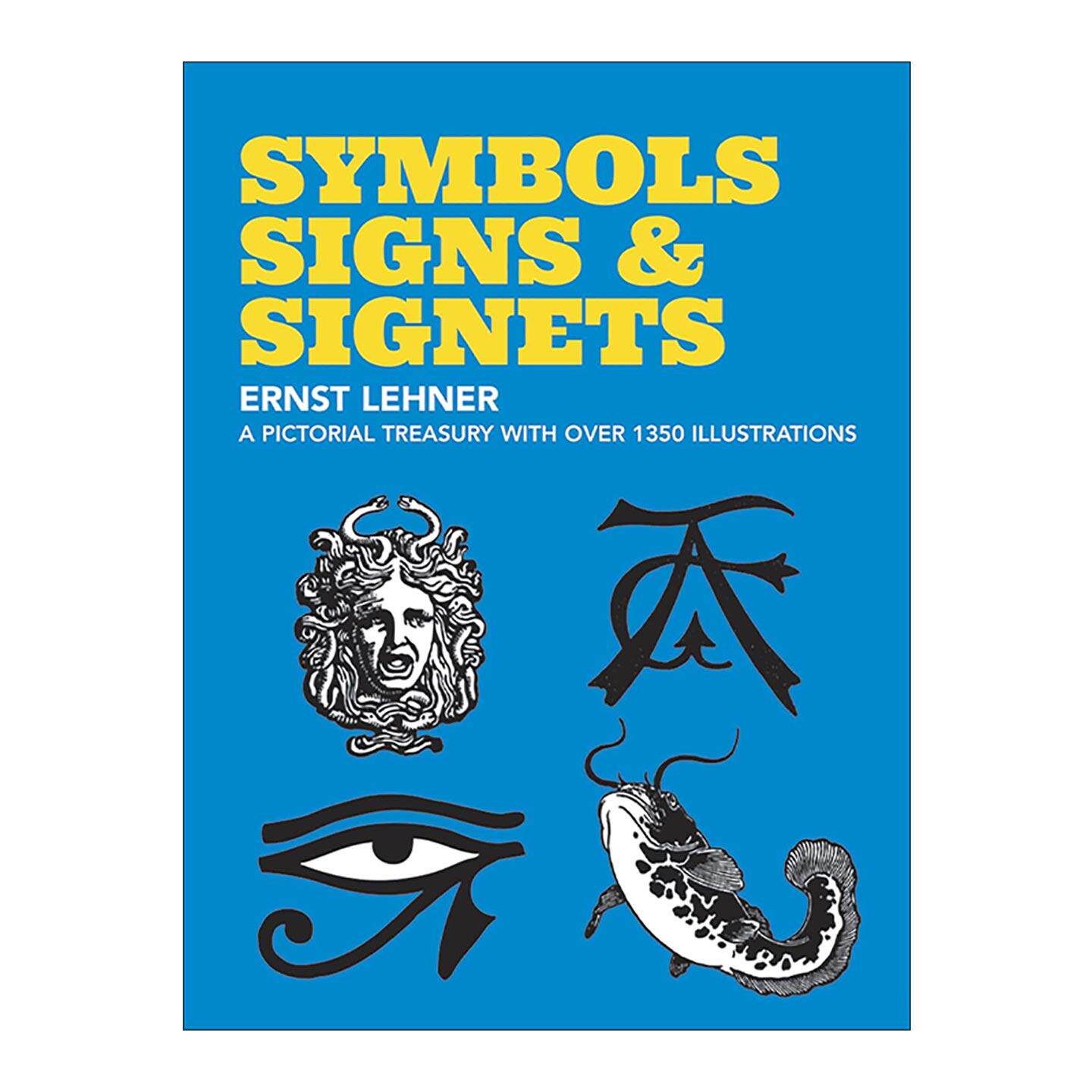 英文原版 Symbols Signs and Signets 符号 标志和图章 装饰设计图案素材集 英文版 进口英语原版书籍