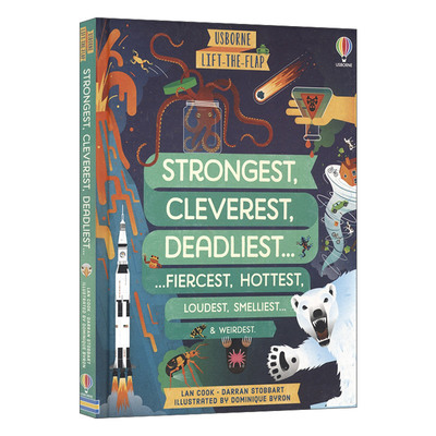 英文原版 Lift-the-Flap Strongest  Cleverest  Deadliest 更强壮更聪明 奇妙世界百科翻翻书 精装 英文版 进口英语原版书籍