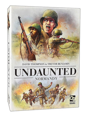 英文原版 Undaunted Normandy 无畏 诺曼底 双人战争卡牌游戏 英文版 进口英语原版书籍