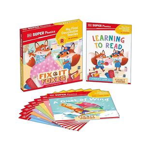 修理店狐狸 Super First 英文原版 Stories DK自然拼读故事 8册套装 Foxes Phonics Fix 书籍 进口英语原版 Decodable