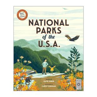 英文版 书籍 美国国家公园 插画师Chris USA Parks the 进口英语原版 英文原版 Turnham National