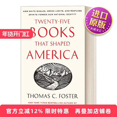 英文原版 Twenty-five Books That Shaped America 塑造美国的25本书 密歇根大学教授托马斯·福斯特Thomas Foster 进口英语书籍