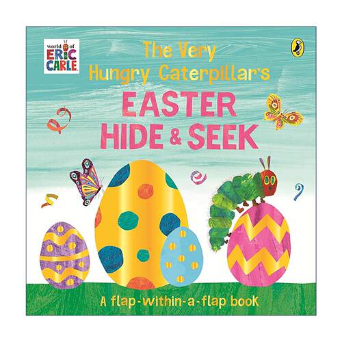 英文原版 The Very Hungry Caterpillar Easter Hide-and-Seek 好饥饿的毛毛虫 复活节躲猫猫 纸板翻翻书 儿童节日绘本 英文版
