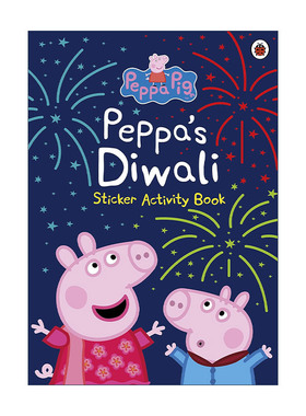 英文原版 Peppa Pig Peppa's Diwali Sticker Activity Book 小猪佩奇的排灯节 贴纸活动书 英文版 进口英语原版书籍