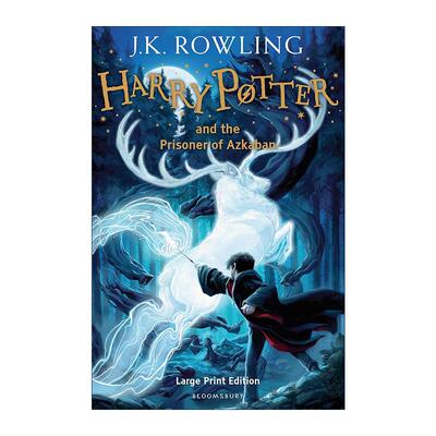 英文原版 Harry Potter and the Prisoner of Azkaban 哈3 哈利波特与阿兹卡班的囚徒 视力友好型大字版 大开本精装 英文版