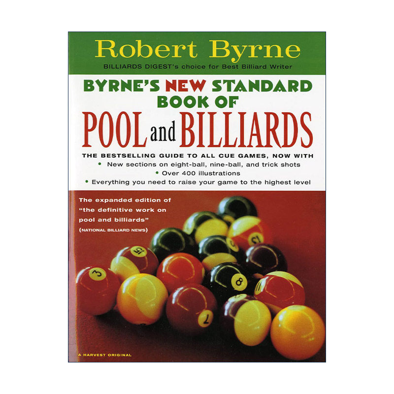 英文原版 Byrne's New Standard Book of Pool and Billiards 巴尼台球宝典 英文版 进口英语原版书籍