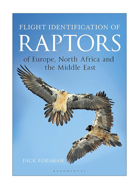 英文原版 Flight Identification of Raptors of Europe North Africa and the Middle East 欧洲北美中东猛禽飞行辨识图鉴 精装