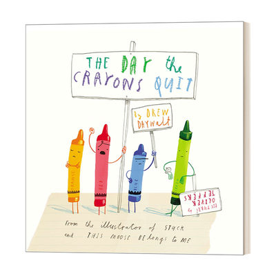 英文原版绘本 The Day the Crayons Quit 小蜡笔大罢工 3-6岁精装儿童绘本 Oliver Jeffers E.B怀特朗读奖 英文版 进口英语原版书