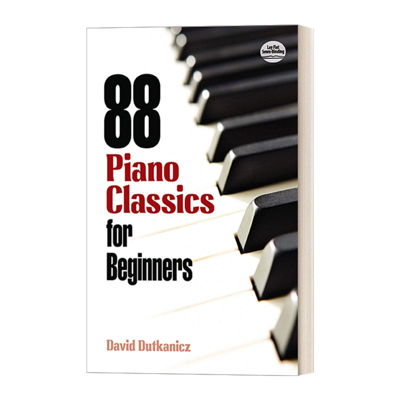 英文原版 88 Piano Classics for Beginners 88首钢琴初学者的经典曲目乐谱 英文版 进口英语原版书籍