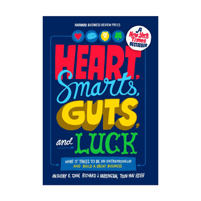 英文原版 Heart Smarts Guts and Luck 心 智慧 勇气和运气 企业管理 创业发展指南 哈佛商业评论 Anthony K Tjan 精装 英文版
