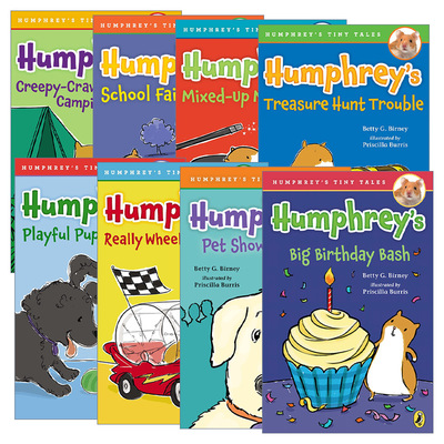 英文原版 Humphrey's Tiny Tales 汉弗莱的小故事系列8册 儿童童话故事章节桥梁书 插画师名家Priscilla Burris 英文版 进口书籍