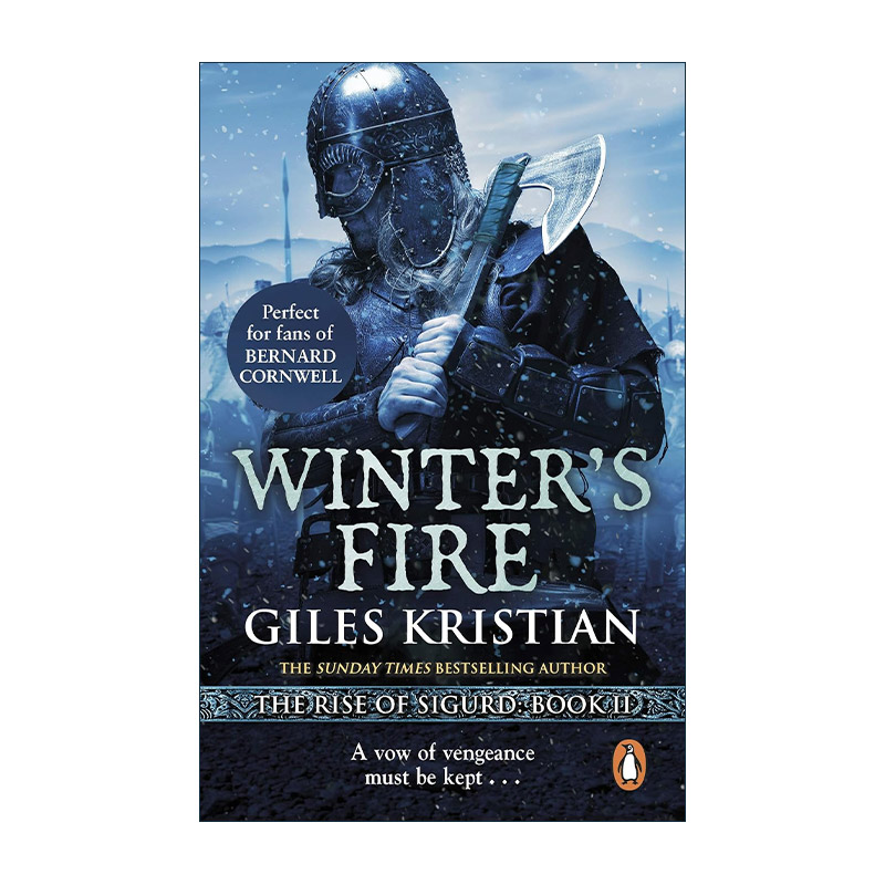 英文原版 Winter's Fire 西格德的崛起2 冬之火焰 Giles Kristian畅销维京系列历史小说 英文版 进口英语原版书籍