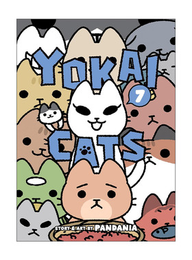 英文原版 Yokai Cats Vol.7 妖怪猫咪7 治愈搞笑漫画 从前从前有只猫 世界喵童话作者pandania 英文版 进口英语原版书籍