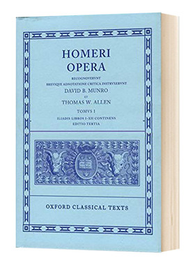 精装 英文原版 Homer Vol. I. Iliad D B Monro 荷马史诗 卷一 伊利亚德 I-XII册 牛津经典文本系列 英文版 进口英语原版书籍