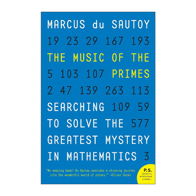 英文原版 The Music of the Primes 悠扬的素数 二百年数学绝唱黎曼假设 牛津大学数学教授Marcus du Sautoy 进口英语原版书籍