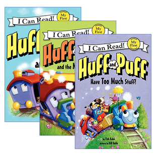 英文原版 Huff and Puff 哈夫与帕夫 3册 My First I Can Read分级阅读 英文版 进口英语原版书籍