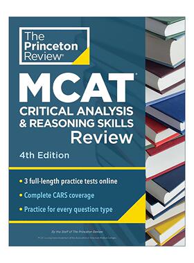 英文原版 Princeton Review MCAT Critical Analysis and Reasoning Skills Review 普林斯顿美国医学研究生院入学考试批判性分析