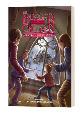 英文原版 The Mystery of the Grinning Gargoyle 咧嘴笑的石像鬼之谜 棚车少年137 The Boxcar Children Mysteries 进口英语书籍