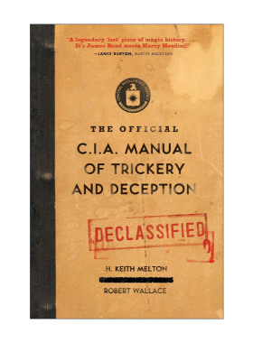 英文原版 The Official CIA Manual of Trickery and Deception 中央情报局官方欺骗手册 英文版 进口英语原版书籍
