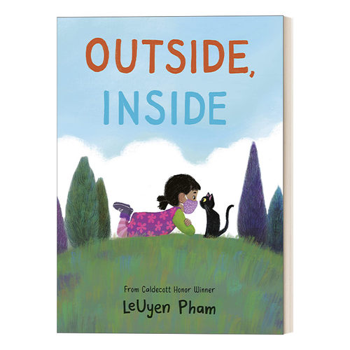 英文原版绘本 Outside  Inside 外面 里面 LeUyen Pham 儿童文学 成长感人故事 英文版 进口英语原版书籍