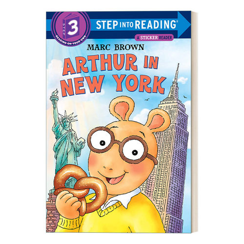 英文原版 Step into Reading 3 Arthur in New York 亚瑟小子 英文版 进口英语原版书籍