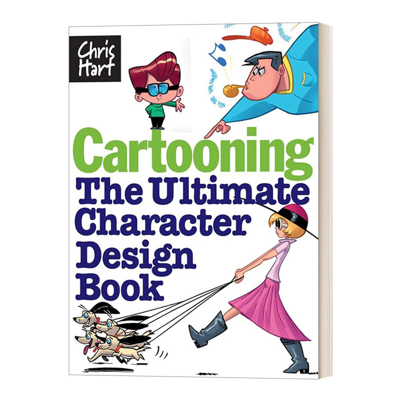 英文原版 Cartooning  漫画风格人物绘画技巧 英文版 进口英语原版书籍