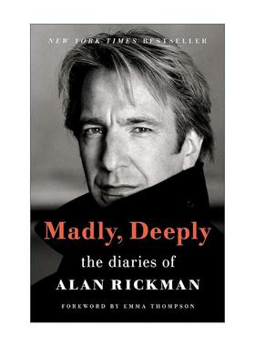 英文原版 Madly Deeply 艾伦瑞克曼日记 斯内普教授 哈利波特 英文版 进口英语原版书籍