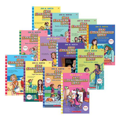 The Baby Sitters Club 1-12 保姆俱乐部小说1-12 英文原版 同名高分美剧原著 青少年英语课外阅读书籍 英文版进口幽默章节小说书