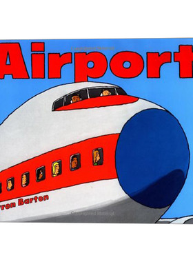 英文原版 Airport 机场 交通工具认知绘本 Byron Barton 廖彩杏书单 英文版 进口英语原版书籍