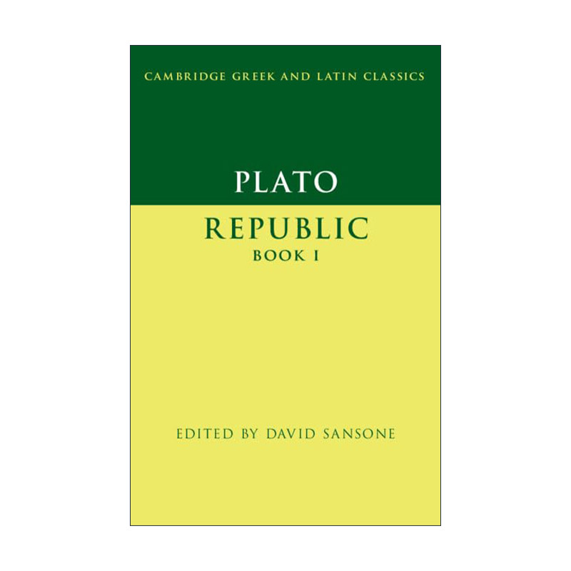 原版 Plato Republic Book I 柏拉图 理想国卷一 剑桥希腊拉丁语经典系列 原文加学者注释 进口原版书籍