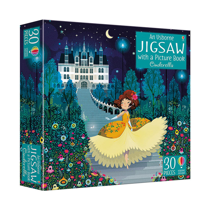 英文原版 book & jigsaw cinderella 灰姑娘 英文版 进口英语原版书籍