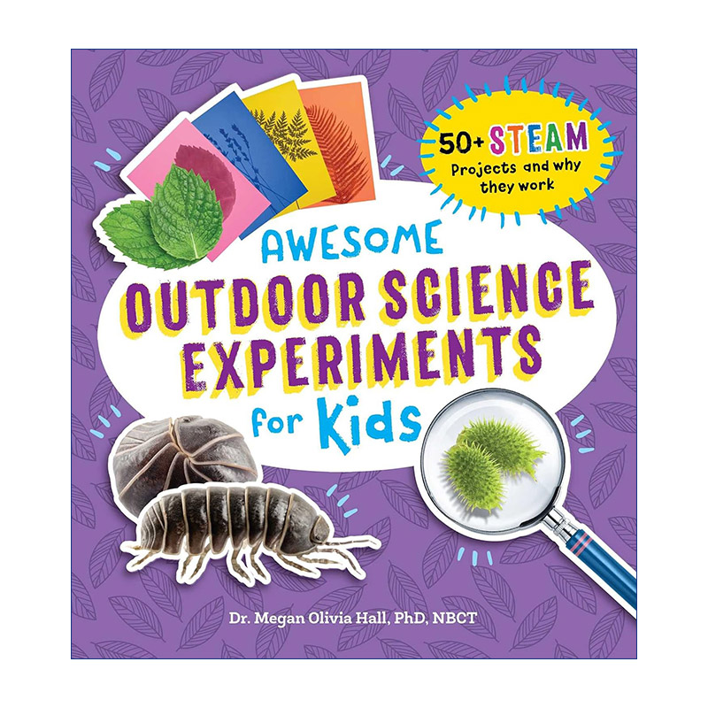 英文原版 Awesome Outdoor Science Experiments for Kids 儿童户外科学实验书 50个STEAM项目及运作原理 英文版 进口英语原版书籍