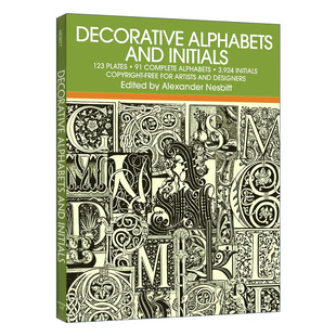 and Initials 进口原版 Decorative 书籍 饰字母指南 Alphabets 装 英文原版 进口艺术