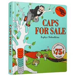 Book 卖帽子 for Board 英语英文版 Caps 8岁儿童启蒙故事书 英文原版 Sale 吴敏兰绘本123 纸板书 绘本 原版