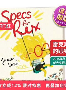 英文原版 Specs for Rex 平装大开图画书 亲子交流 睡前故事 Yasmeen Ismail
