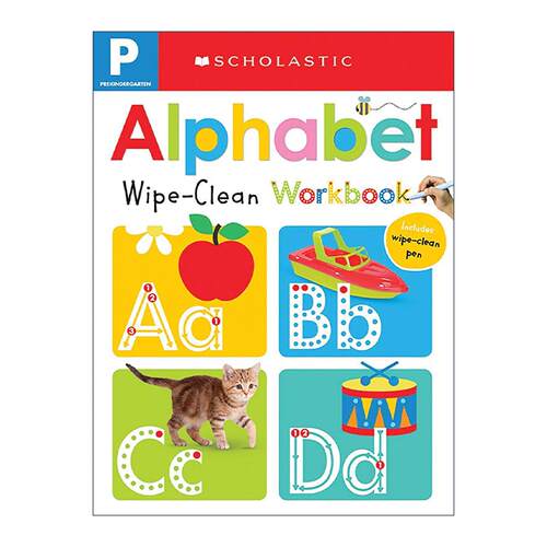 英文原版 Wipe Clean Workbooks - Pre-K Alphabet 学乐早教 字母练习册 擦擦书 英文版 进口英语原版书籍